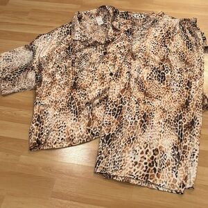 Secret Treasures Animal Print Pajama Set‎